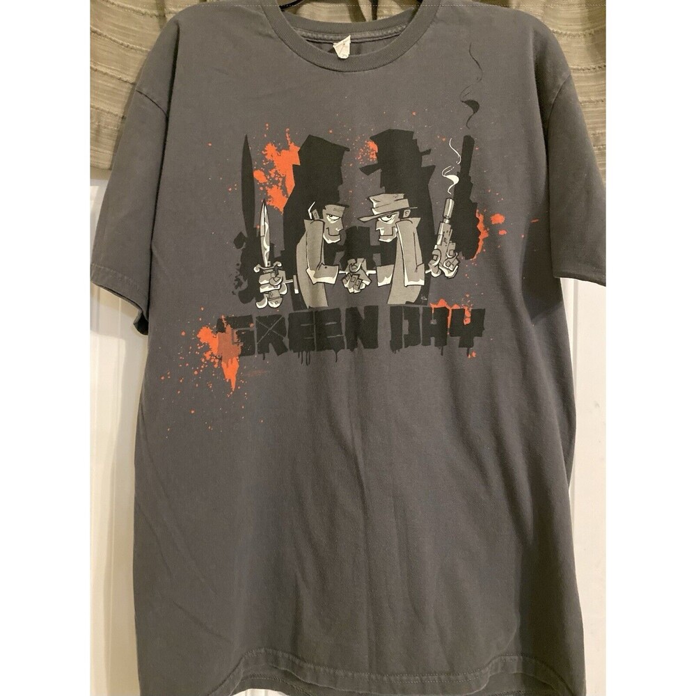 Green Day Shirt Mens Large Gray Know Your Enemy 21st Century Breakdown Rock Band